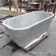 Natural Stone Rectangle Shape Bathtub White Marble Bath tub